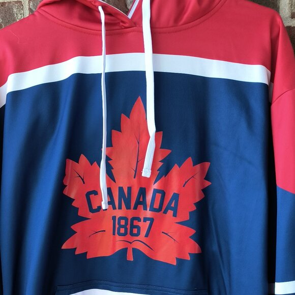 Calhoun Canadian maple leaf lined hoodie Size Large - Picture 2 of 8